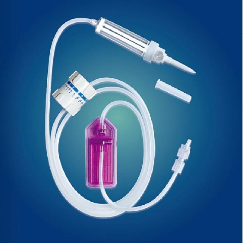 Одноразовий набір для інфузій "ВОЛЕС" з пластиковою голкою, фільтром та регулятором швидкості потоку